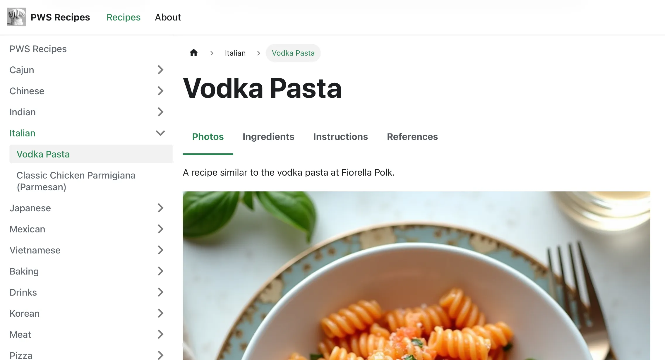 Recipes v1