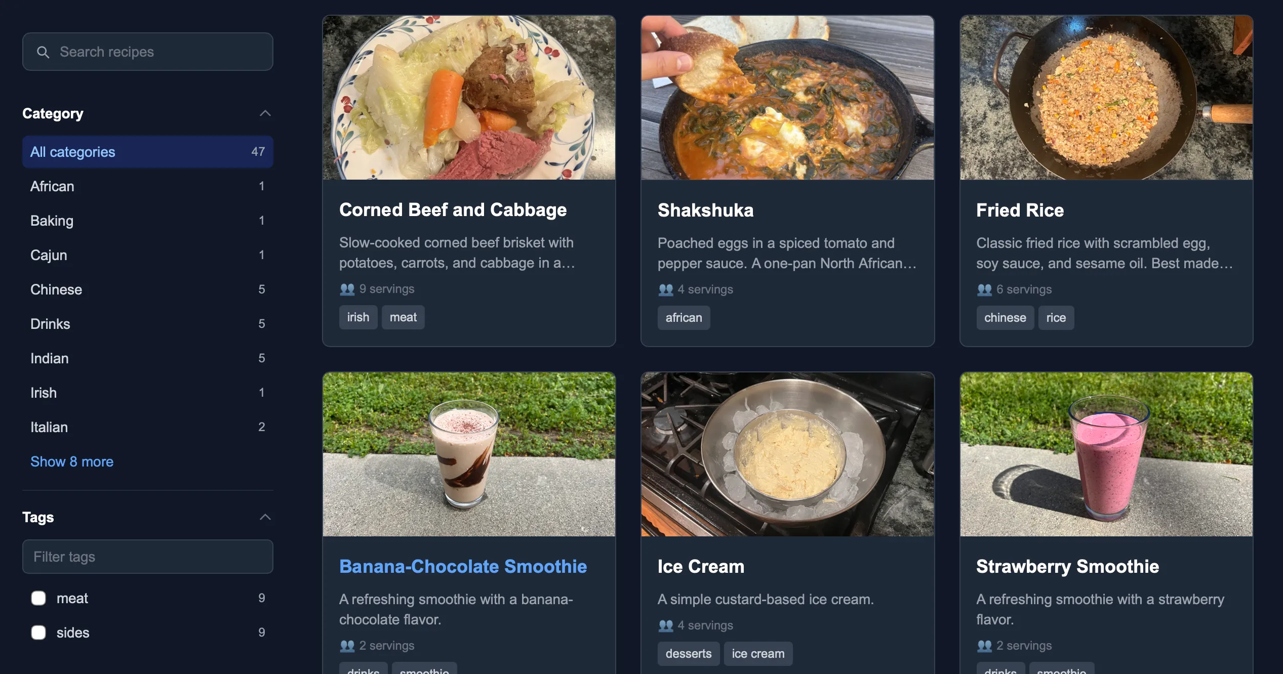 Recipes v2